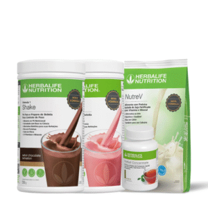Kit Duplo Turbo - 2Shakes - Nutrev e Cha herbal