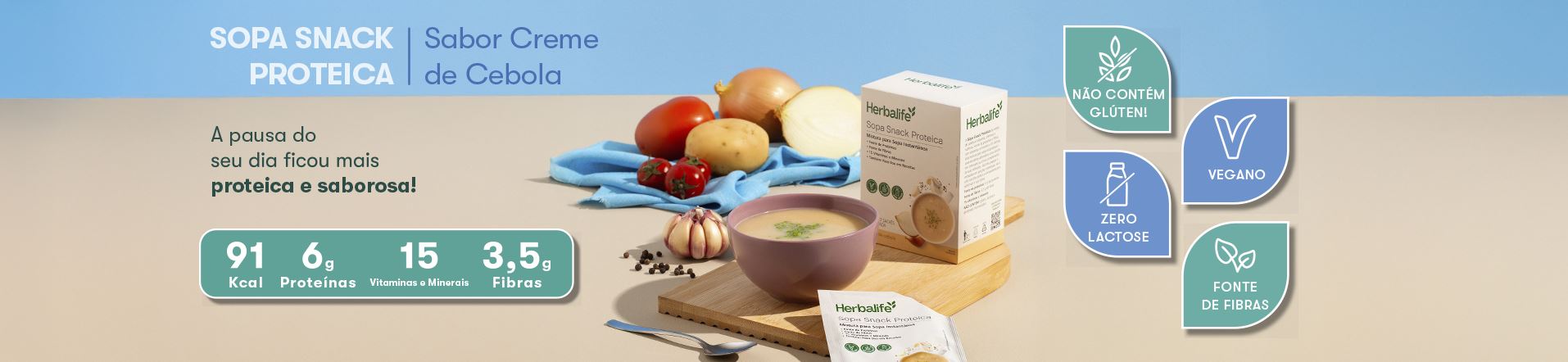 Sopa Snack Proteica Herbalife